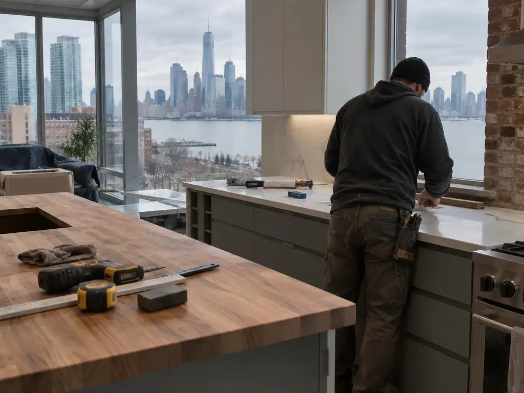 Butcher Block & Solid Surface Countertops in Jersey City, NJ